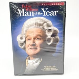 Man Of The Year DVD Robin Williams Comedy‎ Full Screen Sealed Universal 2006